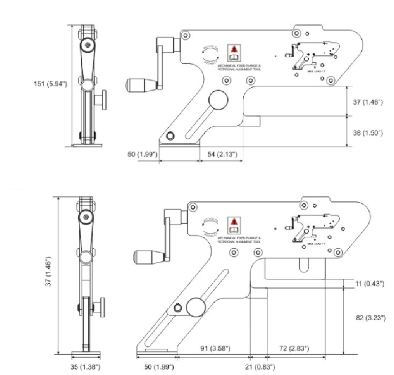 Smg F110m Flange Alignment Tool Min Max